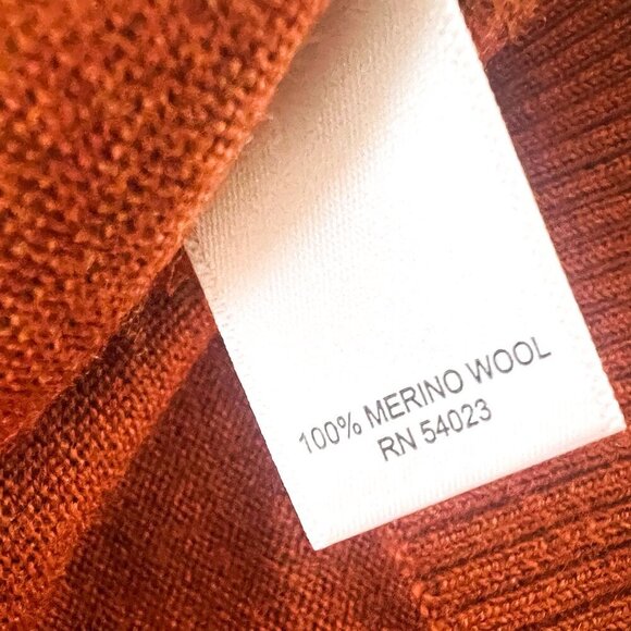 Banana Republic extra fine merino wool V-neck sweater size L Tall - Picture 7 of 8